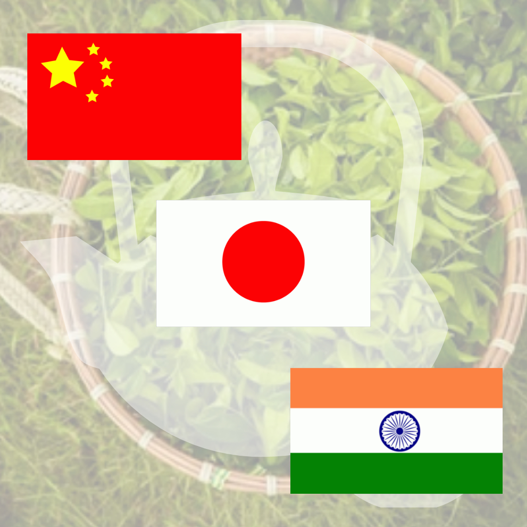 vlajky čína, japonsko, indie